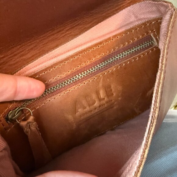 ABLE "Mare" Leather Belt Bag in Whiskey - Picture 5 of 8